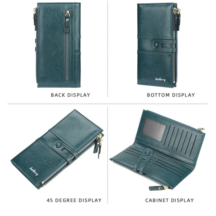 Baellerry  Ladies Long Large Capacity Buckle Zip Clutch Multi-Card Wallet(Red) - Wallets by Baellerry | Online Shopping South Africa | PMC TechLife | Buy Now Pay Later Mobicred