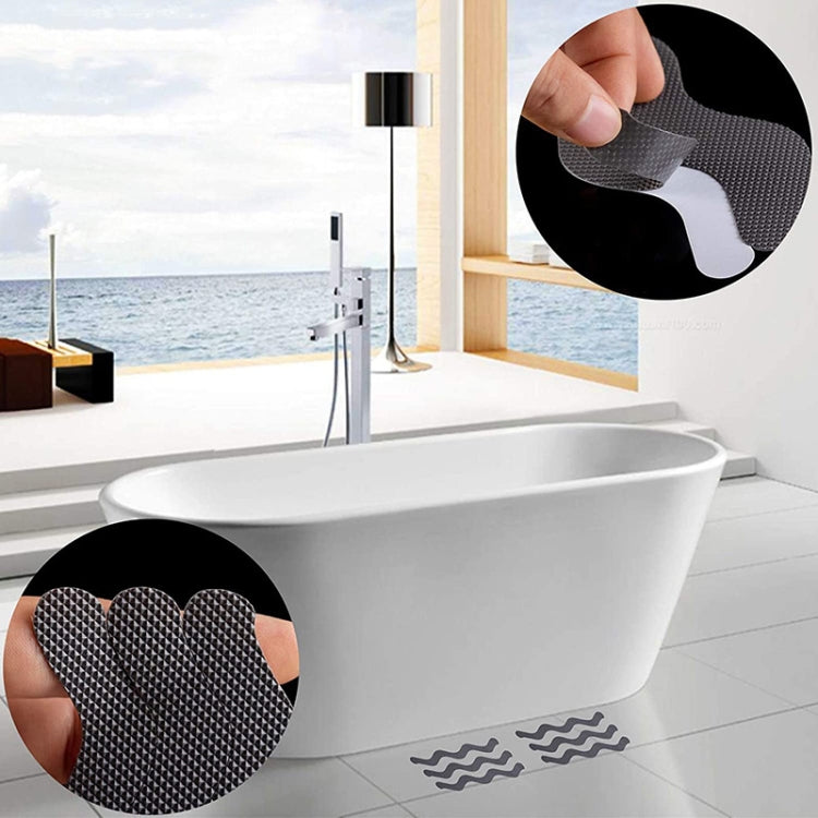 24pcs /Bag Wavy Shaped Safety Bathtub Non-Slip Sticker, Specification:  1.3 x 18cm(Transparent) - free shipping - PMC TechLife - Order now!