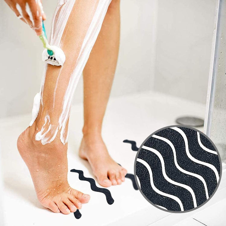 24pcs /Bag Wavy Shaped Gravel Pattern Bathtub Non-Slip Sticker, Specification: 1.3 x 18cm(Transparent) - Adhesives & Sealers by PMC TechLife | Online Shopping South Africa | PMC TechLife
