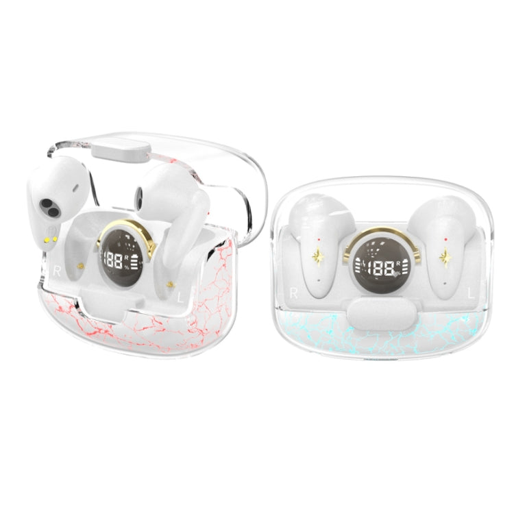 TWS Wireless Bluetooth Headset In-ear Space Capsule Gaming Headset(Transparent White) - TWS Earphone by PMC TechLife | Online Shopping South Africa | PMC TechLife