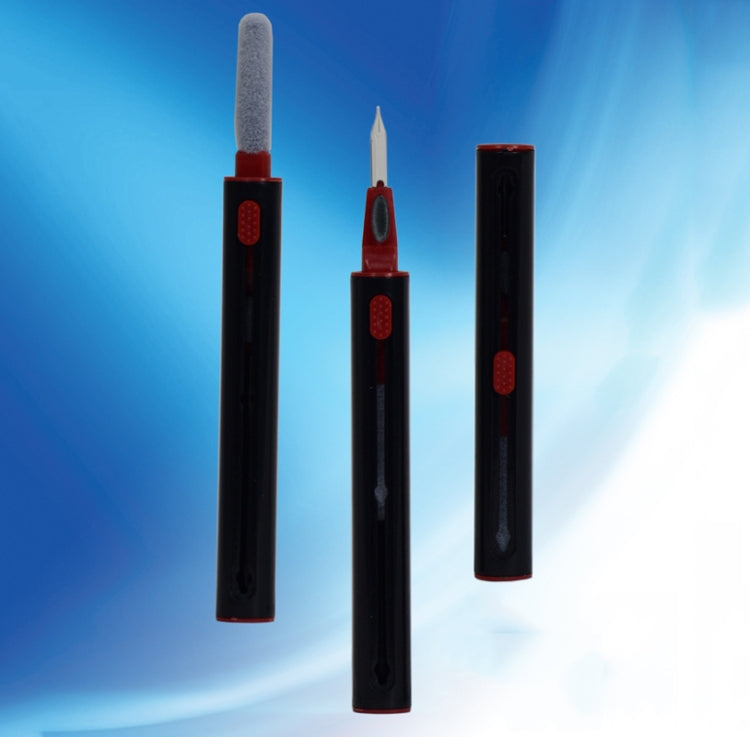 5 PCS Portable Second-generation Telescopic Headset Cleaning Pen Keyboard Dust Brush(Black) - Other Accessories by PMC TechLife | Online Shopping South Africa | PMC TechLife