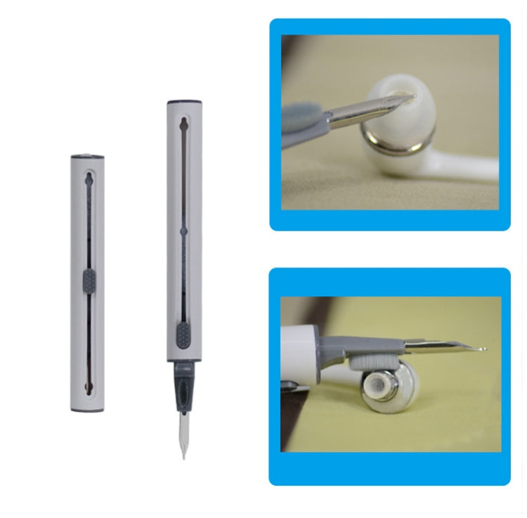 5 PCS Portable Second-generation Telescopic Headset Cleaning Pen Keyboard Dust Brush(Black) - Other Accessories by PMC TechLife | Online Shopping South Africa | PMC TechLife