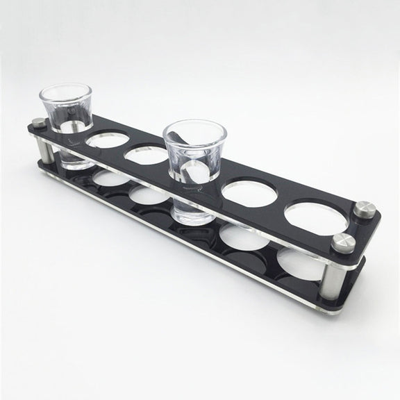 Acrylic Round Hole Wine Glass Holder, Layer (specification): 6 Grids