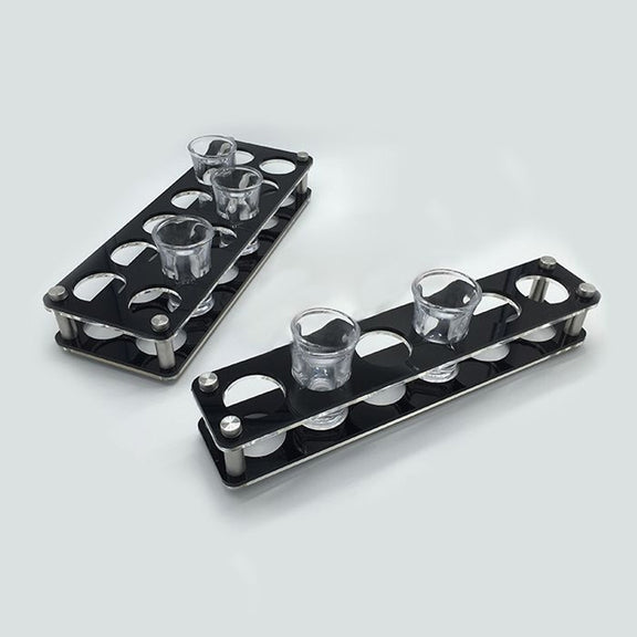 Acrylic Round Hole Wine Glass Holder, Layer (specification): 6 Grids