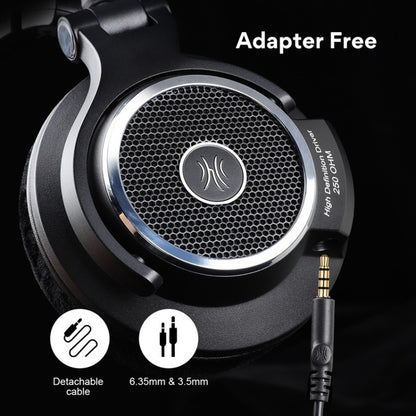 OneOdio M80 Open Three-band Balanced Monitor Mixer Studio DJ HIFI Wired Headset, Cable Length: 3m(Black) - free shipping - PMC Jewellery - Order now!