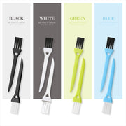 50 PCS Razor Brush Crevice Cleaning Brush Groove Brush Mini Small Brush(Random Color Delivery)