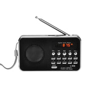 L-938  MP3 Audio Player FM Radio Support  SD MMC Card AUX-IN Earphone-out(Black)