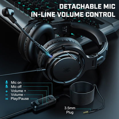 OneOdio PRO GD Phone Tablet Student Wired Headset, Cable Length: 2m(Black) - free shipping - PMC Jewellery - Order now!