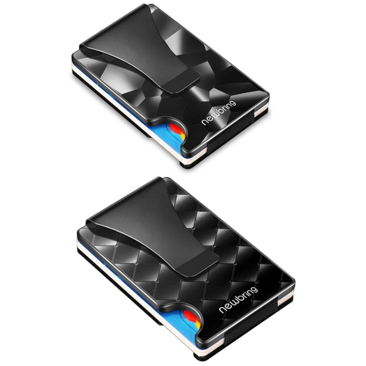 NEWBRING Large-capacity Multi-card Metal Anti-magnetic Card Holder(Geometric Pattern) - Antimagnetic RFID Package by NEWBRING | Online Shopping South Africa | PMC TechLife | Buy Now Pay Later Mobicred