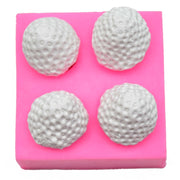 2 PCS Fondant Chocolate Cake Decorating Strawberry Silicone Mold(Pink)