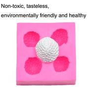 2 PCS Fondant Chocolate Cake Decorating Strawberry Silicone Mold(Pink)