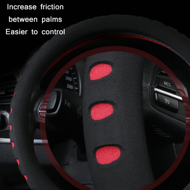 Sports Punched EVA Car Steering Wheel Cover, Size: 38cm(Red) - Steering Wheel Accessories by PMC TechLife | Online Shopping South Africa | PMC TechLife