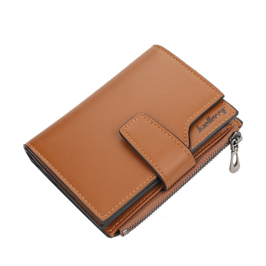 Baellerry N5013 Ladies Cropped Wallet Multi-Card Slot Zipper Buckle Coin Purse(Brown) - Wallets by Baellerry | Online Shopping South Africa | PMC Jewellery | Buy Now Pay Later Mobicred