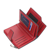 Baellerry N5013 Ladies Cropped Wallet Multi-Card Slot Zipper Buckle Coin Purse(Pink)
