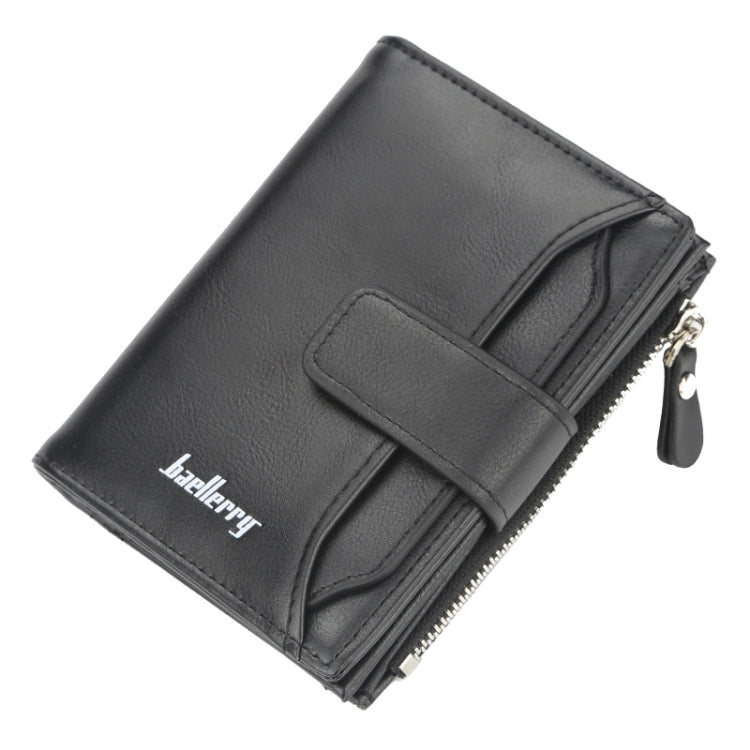 Baellerry D3218 Men Short Multi-Card Slot Zipper Wallet Large Capacity Card Holder(Black) - Wallets by Baellerry | Online Shopping South Africa | PMC Jewellery | Buy Now Pay Later Mobicred