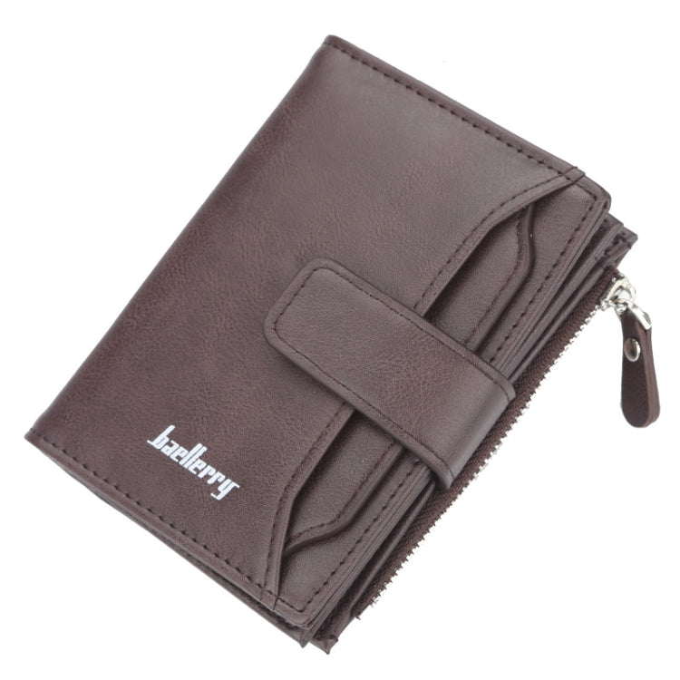 Baellerry D3218 Men Short Multi-Card Slot Zipper Wallet Large Capacity Card Holder(Brown) - Wallets by Baellerry | Online Shopping South Africa | PMC Jewellery | Buy Now Pay Later Mobicred