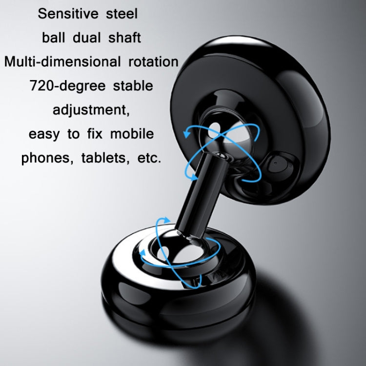 Car Aluminum Alloy Magnetic Mobile Phone Holder, Colour: Black (Luminous)