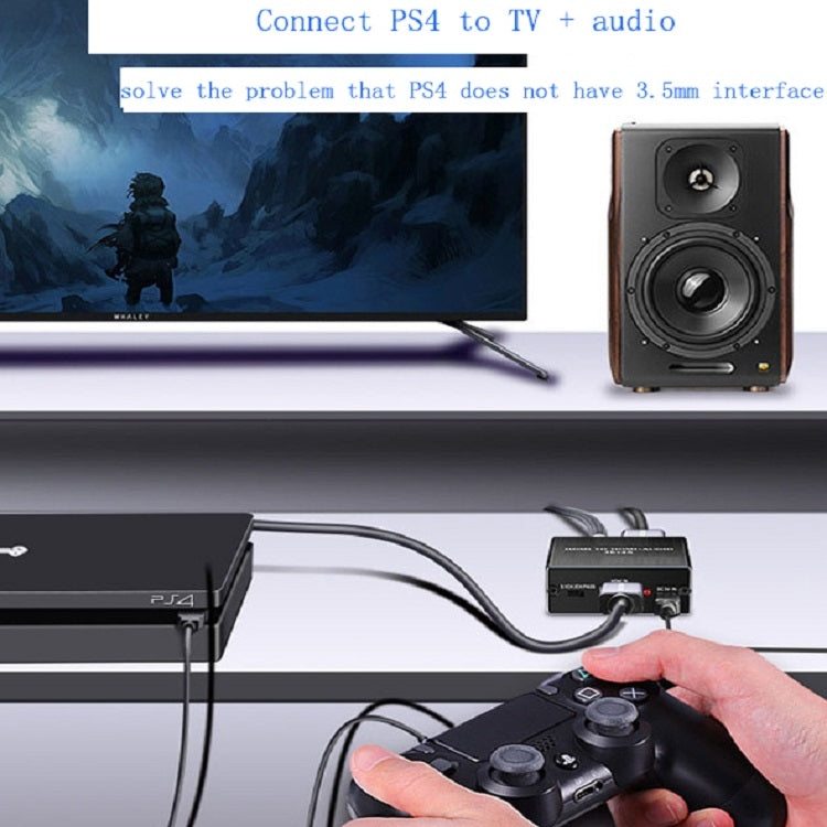 HDMI TO HDMI+AUDIO Audio Separator(Black) - Splitter by PMC TechLife | Online Shopping South Africa | PMC TechLife