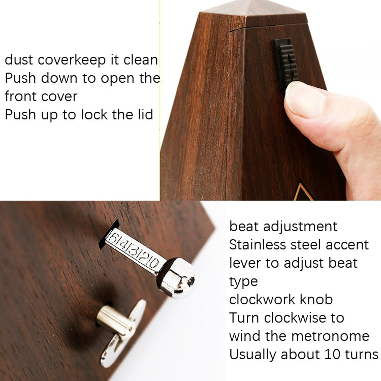 FRIEND Tower Mechanical Terrace Piano Guitar Violin Universal Rhythm Instrument(Tower Mahogany Color)