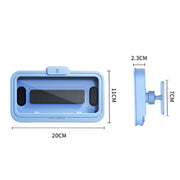 Oatsbasf  Bathroom Water-resistant Phone Case Holder Shower Phone Box Wall Mount Phone Holder(White)