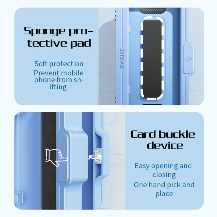 Oatsbasf  Bathroom Waterproof Phone Case Holder Shower Phone Box Wall Mount Phone Holder(White) - free shipping - PMC Jewellery - Order now!