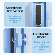 Oatsbasf  Bathroom Water-resistant Phone Case Holder Shower Phone Box Wall Mount Phone Holder(White)