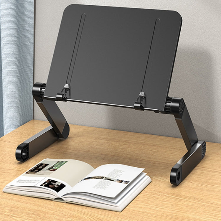 L03 Adjustable Lifting Reading Rack Book Holder Laptop Stand,Style��� Double Section Black - Holder & Storage Rack by PMC TechLife | Online Shopping South Africa | PMC TechLife | Buy Now Pay Later Mobicred