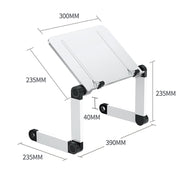 L03 Adjustable Lifting Reading Rack Book Holder Laptop Stand,Style��� Double Section Black