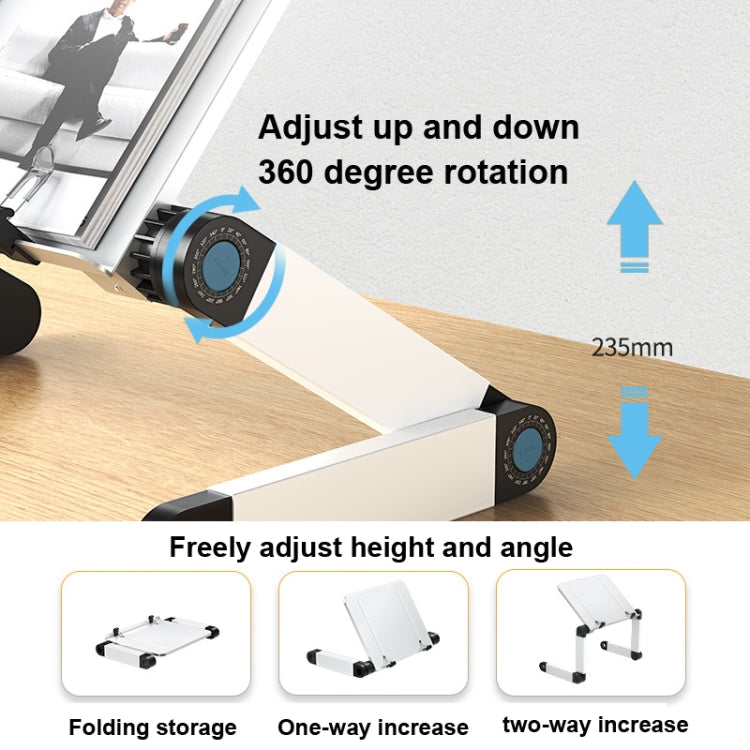 L03 Adjustable Lifting Reading Rack Book Holder Laptop Stand,Style��� Double Section Black - Holder & Storage Rack by PMC TechLife | Online Shopping South Africa | PMC TechLife | Buy Now Pay Later Mobicred