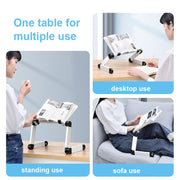 L03 Adjustable Lifting Reading Rack Book Holder Laptop Stand,Style��� Double Section Black