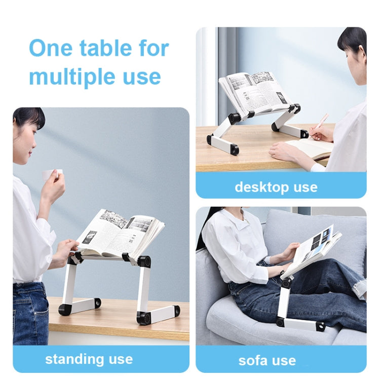 L03 Adjustable Lifting Reading Rack Book Holder Laptop Stand,Style��� Double Section Black