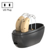 Elderly Use Can Charge Sound Amplifier Hearing Aid, Specification: US Plug(Skin Color Double Machine+Black Charging Bin) - Hearing Aids by PMC TechLife | Online Shopping South Africa | PMC TechLife