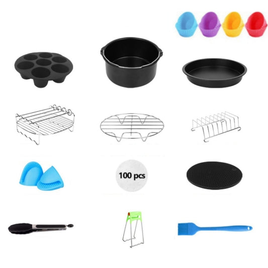 13 PCS/Set 8 inch Air Fryer Baking Accessories Set - Cooktop Parts by PMC Jewellery | Online Shopping South Africa | PMC Jewellery | Buy Now Pay Later Mobicred