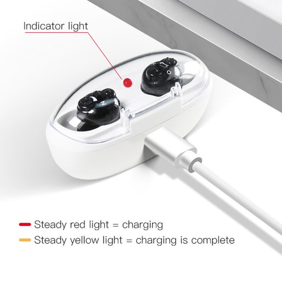 Magnetic Charge Dual-unit Sound Collector, Specification: US Plug(Black)