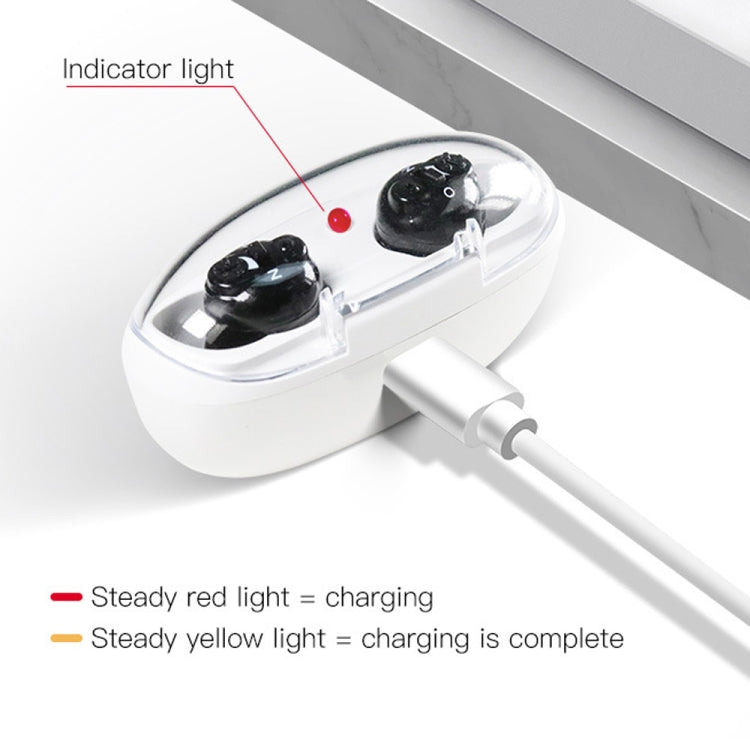 Magnetic Charge Dual-unit Sound Collector, Specification: US Plug(Black)