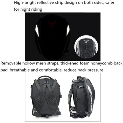 MOTOCENTRIC 11-MC-0102 Motorcycle Rear Seat Helmet Bag(Green) - free shipping - PMC Jewellery - Order now!