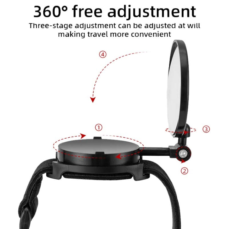 Bicycle Rearview Mirror With Wristband 360 Degree Rotating Mirror - free shipping - PMC Jewellery - Order now!