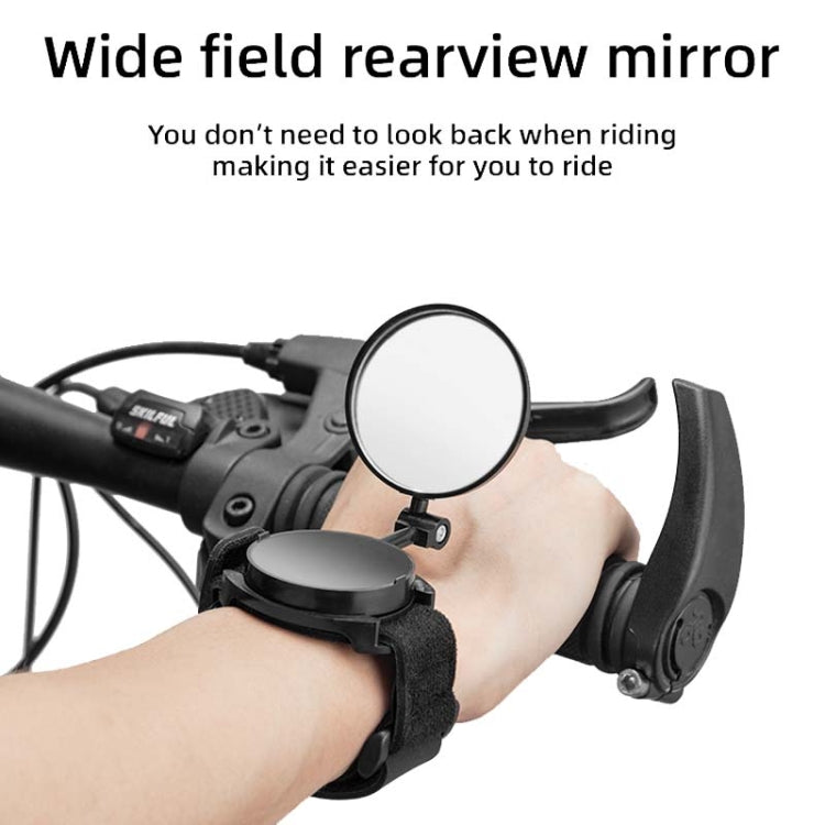 Bicycle Rearview Mirror With Wristband 360 Degree Rotating Mirror - free shipping - PMC Jewellery - Order now!
