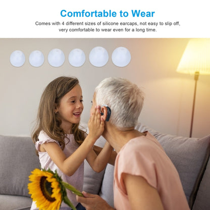 Rechargeable Hearing Aids for Seniors Personal Sound Amplifier with Charging Base,EU Plug(Black) - Hearing Aids by PMC Jewellery | Online Shopping South Africa | PMC Jewellery | Buy Now Pay Later Mobicred