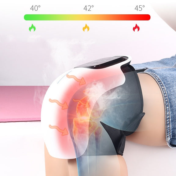 Rechargeable Infrared Hot Compress Knee Massager Physiotherapy Device(English)