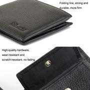 K-8018 RFID Anti-theft First Layer Cowhide Coin Purse Men Wallet