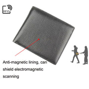 K-8018 RFID Anti-theft First Layer Cowhide Coin Purse Men Wallet
