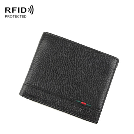 Baweisi A-6513-1 Men Casual Short RFID Wallet Multifunctional Card Holder - free shipping - PMC Jewellery - Order now!