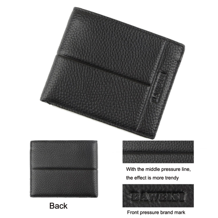 Baweisi A-65104-1 Men Casual Short RFID Wallet Multifunctional Card Holder - Antimagnetic RFID Package by Baweisi | Online Shopping South Africa | PMC Jewellery | Buy Now Pay Later Mobicred
