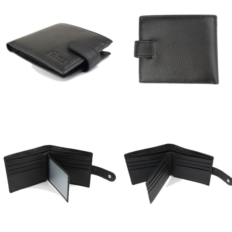 K-8013 Anti-Magnetic Anti-Theft RFID Short Business Men Wallet