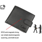 K-8013 Anti-Magnetic Anti-Theft RFID Short Business Men Wallet