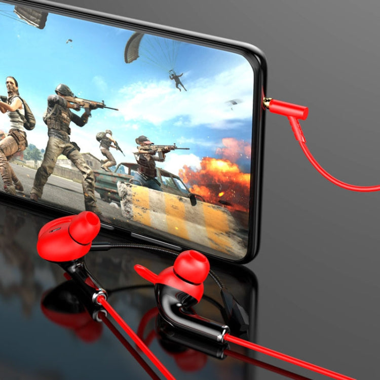3.5mm Interface Mobile Phone Wire Control Headphones(Red) - Normal Style Earphone by PMC TechLife | Online Shopping South Africa | PMC TechLife