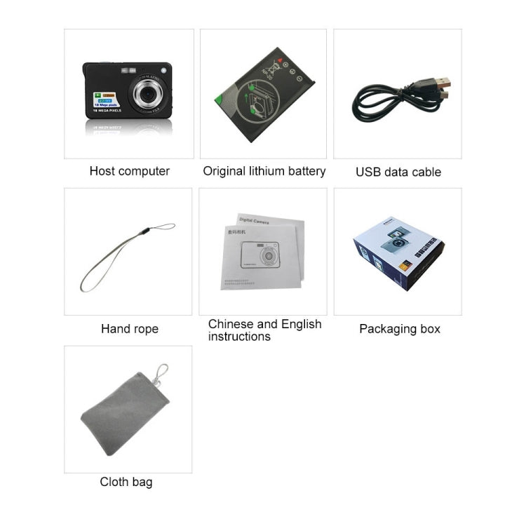 K09 48 Million Pixel CCD HD Digital Camera Retro Self-Portrait Video Camera(Silver) - Video Cameras by null | Online Shopping South Africa | PMC TechLife | Buy Now Pay Later Mobicred