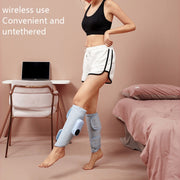 Home Constant Temperature Wireless Leg Massage, Style: Blue Single Hot Compress+Air Pressure+Vibration