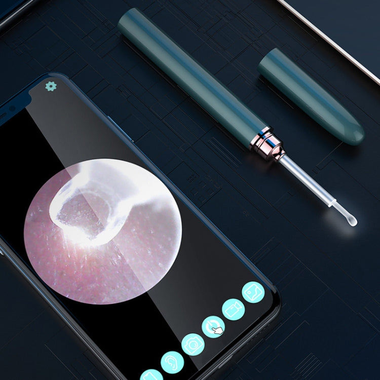 TES02 WIFI High-definition Intelligent Visual Ear Scoop(Ink Green) - Ear Care Tools by PMC TechLife | Online Shopping South Africa | PMC TechLife